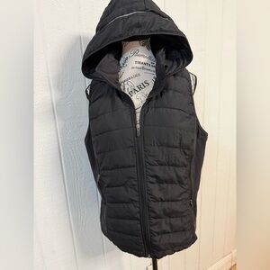 Tangerine Black Hooded Vest